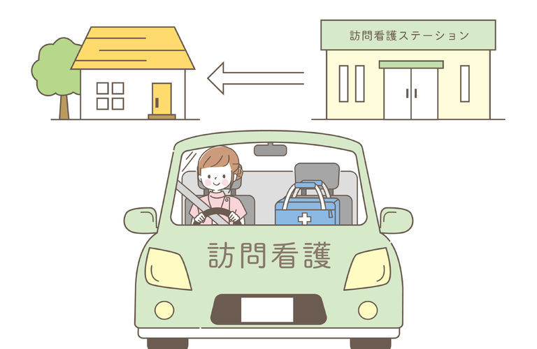 エリア外でも訪問します　訪問看護ステーション　ベルです。